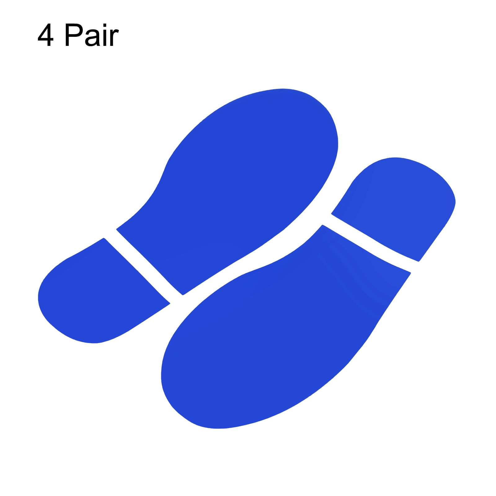Unique Bargains Footprint Sticker Floor Decal Sign for Class Blue 10x3.7"