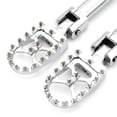 thumbnail image 2 of Reposapiés de pasajero con soporte para Harley Flde Fxbrs, accesorios antideslizantes Plata de clavija ancha, 2 of 9