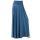 thumbnail image 1 of Gibobby faldas largas de mujer casuales Falda plisada con cintura elástica a la moda para mujer, faldas largas sueltas acampanadas Vintage(Azul， XXL), 1 of 2