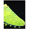 thumbnail image 6 of Ritualay Soccer Cleats for Boys Men Football Cleats Lace Up Soccer Shoes Football Shoes Sneakers Non Slip Training Shoes FG Cleats Green 6, 6 of 9