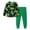 Green, variant on Boys Girls St. Patrick's Day Outfits, Kids Holiday Matching Long Sleeve Shirt and Pants Sets, Toddler Leprechaun Clothes for Family Photos, Spring Casual Wear