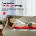 thumbnail image 5 of Red Light Therapy Mat for Body - 360 LEDs Large Red & Infrared Light Therapy Pad Blanket with Infrared Light 850nm & Red Light 660nm for Full Body Waist Shoulder Muscle, 5 of 7
