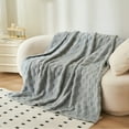 thumbnail image 4 of AUQ Cotton Blankets Queen Size,Luxury Waffle Weave Super Soft Blanket,All Season Blankets&Throws,Breathable Full/Queen Size Blanket Cotton Blanket for Bed Thermal Blanket, 4 of 7