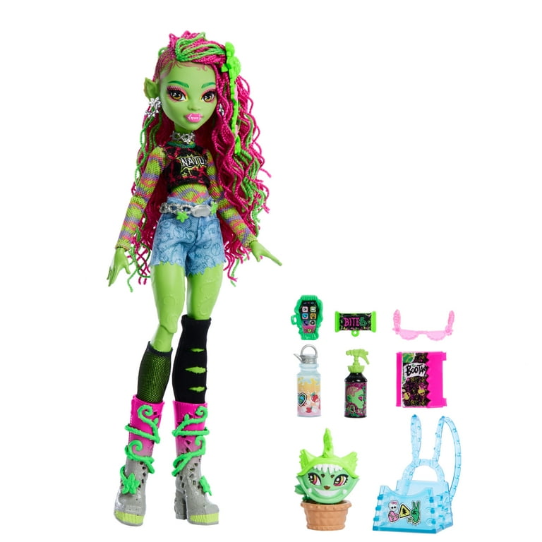 Aqua doll　Venus Monster High Venus McFlytrap Doll with Pet Chewlian & Accessories