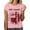 C-Pink107, variant on DHFJKG 4Th Of July Shirts For Women Short Sleeve Graphic Tees 1776-2026 250Th Anniversary USA T Shirt We The People Top