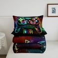 thumbnail image 4 of MesaSe Moderne Noir Bleu Joystick de Jeu Couettes et Duvets Grand Lit, 4 of 6