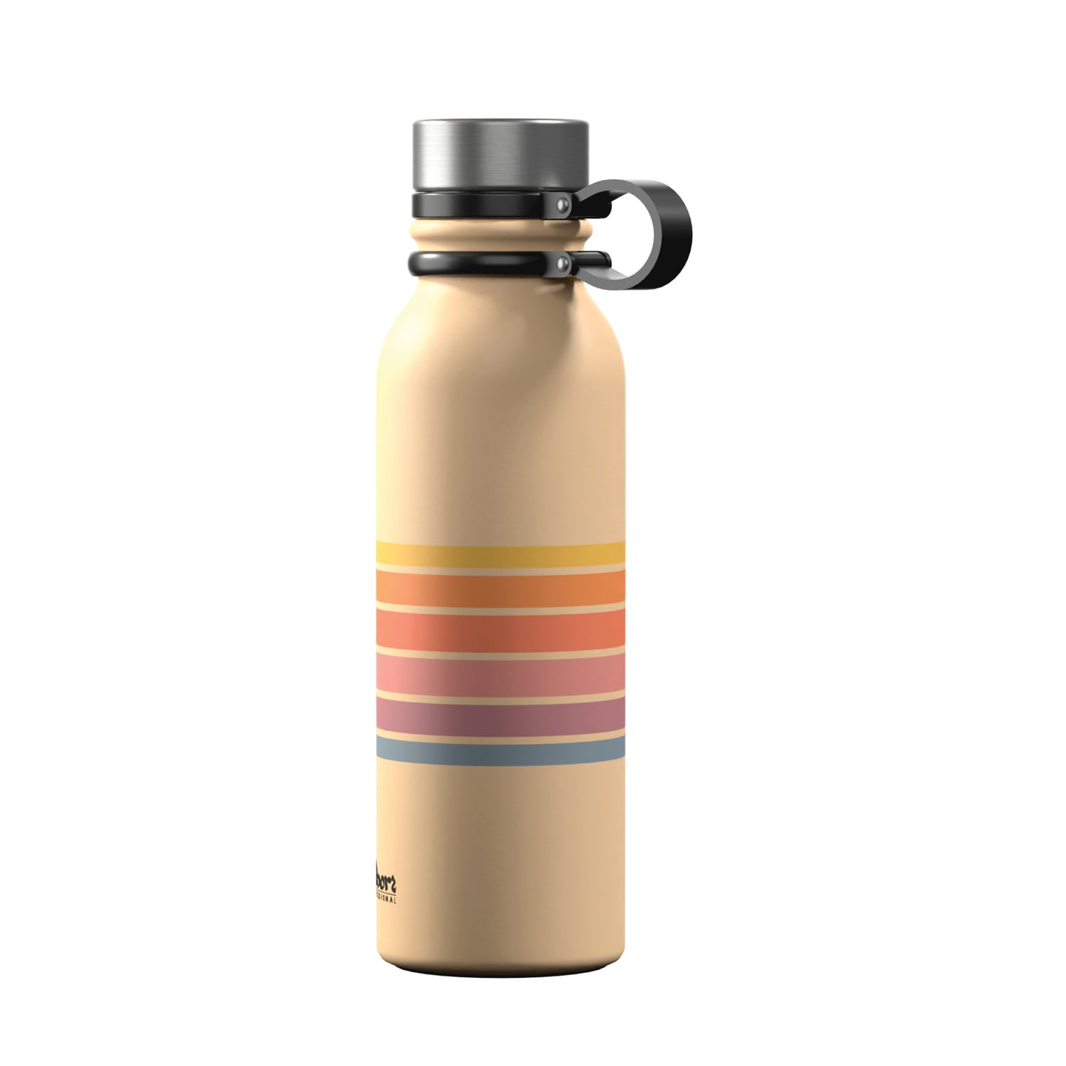 Outdoors Professional 20-Oz. Stainless Steel Double-Walled Vacuum-Insulated Travel Bottle with Leakproof Screw Cap (Retro), OUTD9287