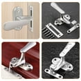 thumbnail image 2 of LEORX Door Bolt Lock Latches Hardware Stainless Steel Silver 1Pack 2.55X1.97X1.97In, 2 of 8