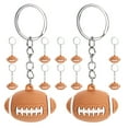 thumbnail image 1 of Porte-clés de Sport 12 Pcs en Forme de Ballon de Rugby Multicolore pour Usage Quotidien et Cadeaux, 1 of 8