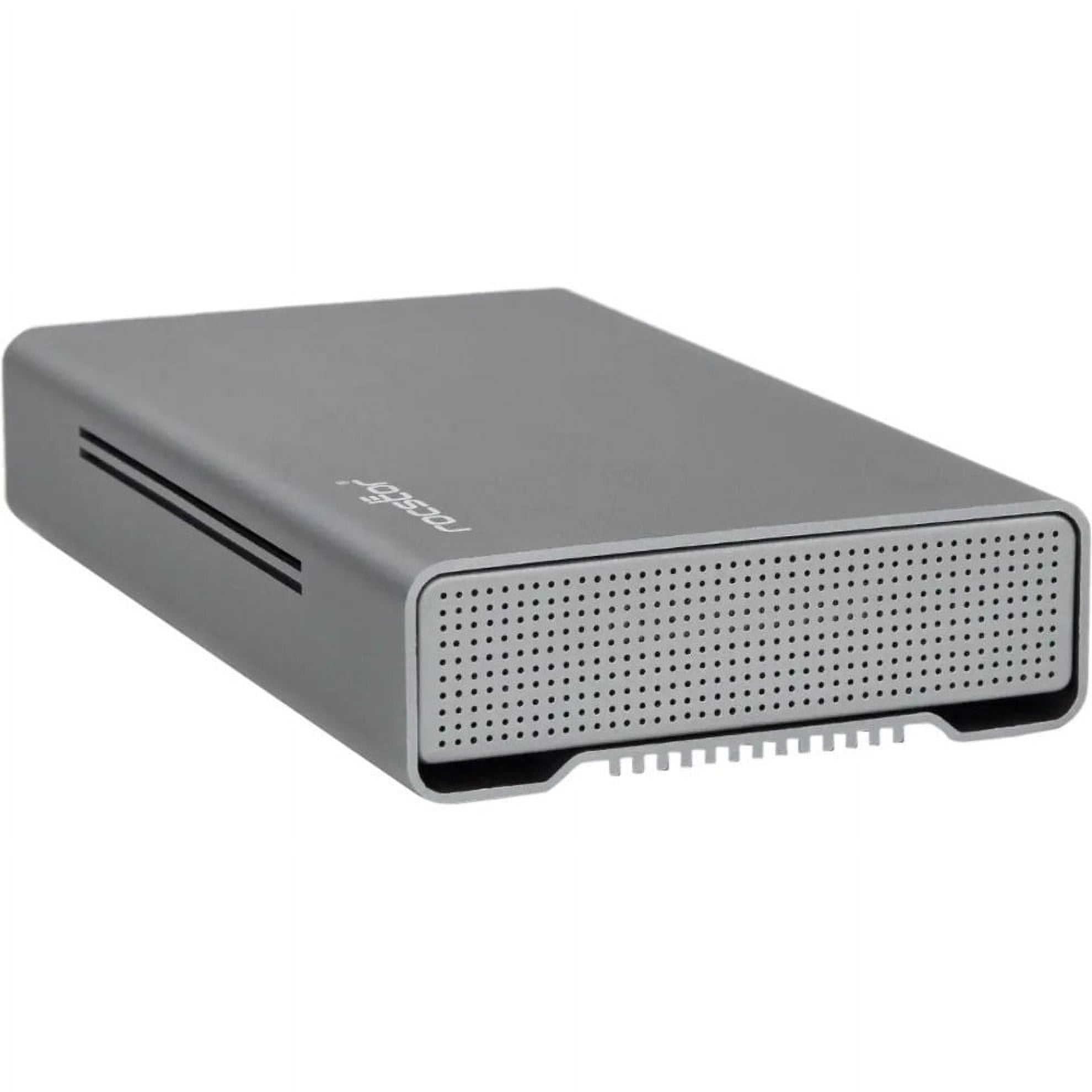 Rocstor Rocpro D90 10 TB Desktop Rugged Hard Drive - 3.5" External - SATA [SATA/600] - Aluminum Gray (g35113-a1)