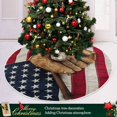 thumbnail image 6 of FMSHPON Vintage Baseball Bat Xmas Christmas Tree Skirt Stand Mat for Holiday Party Decoration Indoor Outdoor 48 inches, 6 of 6