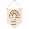 thumbnail image 1 of Banner FYSIA para aula, lienzo beige, 39 x 28 cm, decoración, 1 of 6