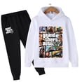 thumbnail image 4 of Conjunto de ropa para niños Gta 5, sudaderas con capucha y pantalones largos de dibujos animados para otoño, 2 piezas, juego para niños, ropa Gta 5 de 4 a 14 años, 4 of 5