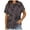BrownZ004, variant on Short Sleeve Shirts for Women Summer Tops 2025 Spring Camouflage Fashion Print Casualhalf Sleeve Crew Neck Oversize Loose Fit Tees Shirts