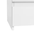 thumbnail image 5 of Yaheetech Minimalist Wooden End Table with 3 Drawers, White, 5 of 5