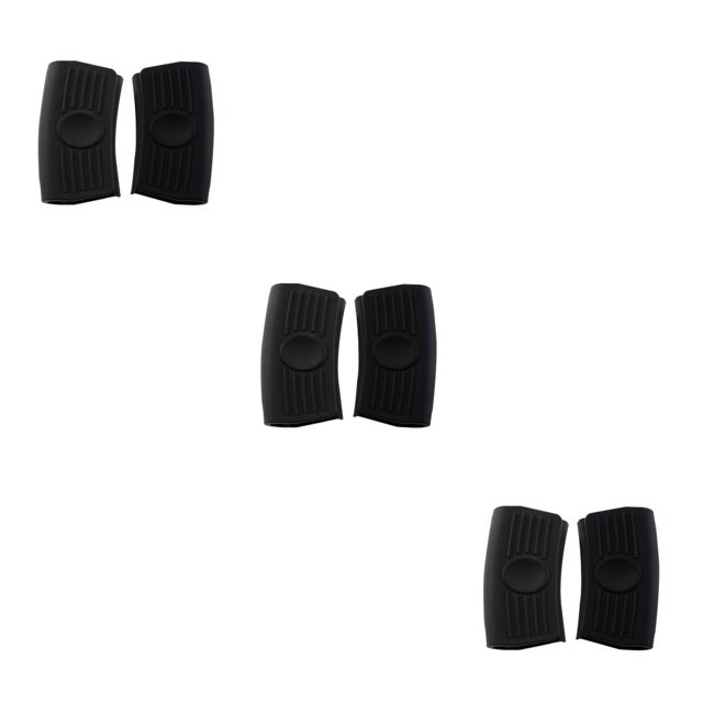 Inteprter 2 Pieces Pot Handle Holder Cover Case Cookware Accessory Non-slip Heat-resistant Insulation Silicone Sleeve Household Clip Type4 NO4