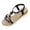 Black, variant on Womens Bohemian Wedges Dress Sandals Beach Vacation Summer Ethnic Braided Ankle Strap High Heels Platform Sandals for Woman Black Size 9