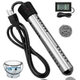 thumbnail image 1 of Calentador de agua de inmersión HUVOPUMO 2000W con termómetro LCD, 1 of 7