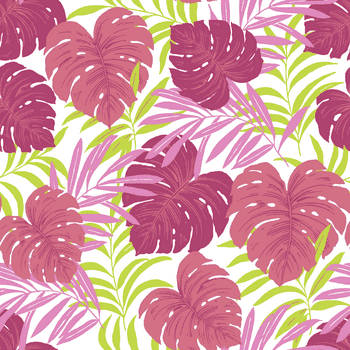 Waverly Inspirations Cotton 18" x 21" Tropical Split Leaf Coral Color  Quarter, 1 Piece