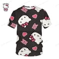 thumbnail image 1 of Nouveau Chandail à Capuchon Léopard Hello Kitty Femme Simple Col Rond Polyvalent Chandail Long Bureau Décontracté Ample Chandails à Capuchon Robe d'Automne, 1 of 7