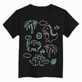 thumbnail image 4 of NOLDARES Toddler T-Shirt Cotton Crew Neck Clothes Colorful Baby Funny Tee Design for Toddler Kids(Black,9-10 Years), 4 of 4