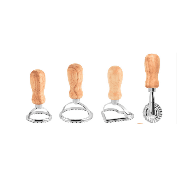 Four-Piece Pastry Wheel Cutter Set for Home Kitchen Use,  Rolling machine wheels and molds