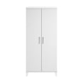 thumbnail image 2 of Armoire de Rangement Haute Somerset avec Portes et Tablettes, Blanche - Bois d'Ingénierie, 2 of 10