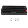 thumbnail image 1 of Aluminum Heat Exchanger Radiators, 10 Pipes Aluminum Radiators Integrated Forging Process Pagoda Mouth Connector  For VGA Water Cooling For Computer CPU, 1 of 8