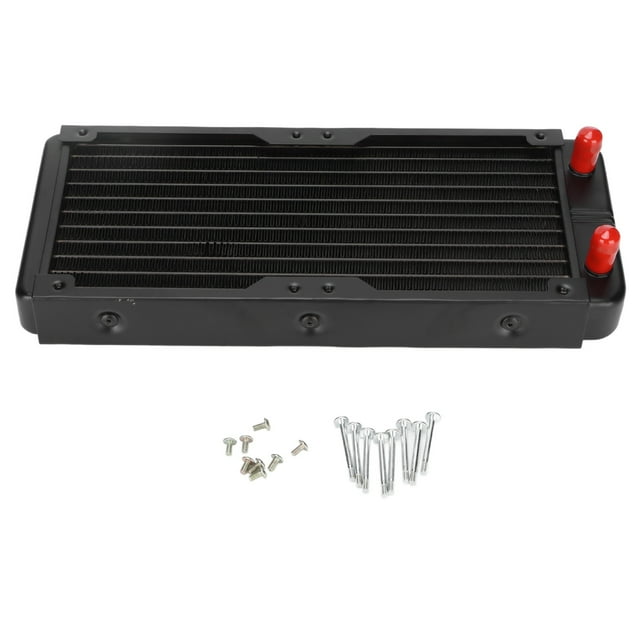 Aluminum Heat Exchanger Radiators, 10 Pipes Aluminum Radiators Integrated Forging Process Pagoda Mouth Connector For VGA Water Cooling For Computer CPU
