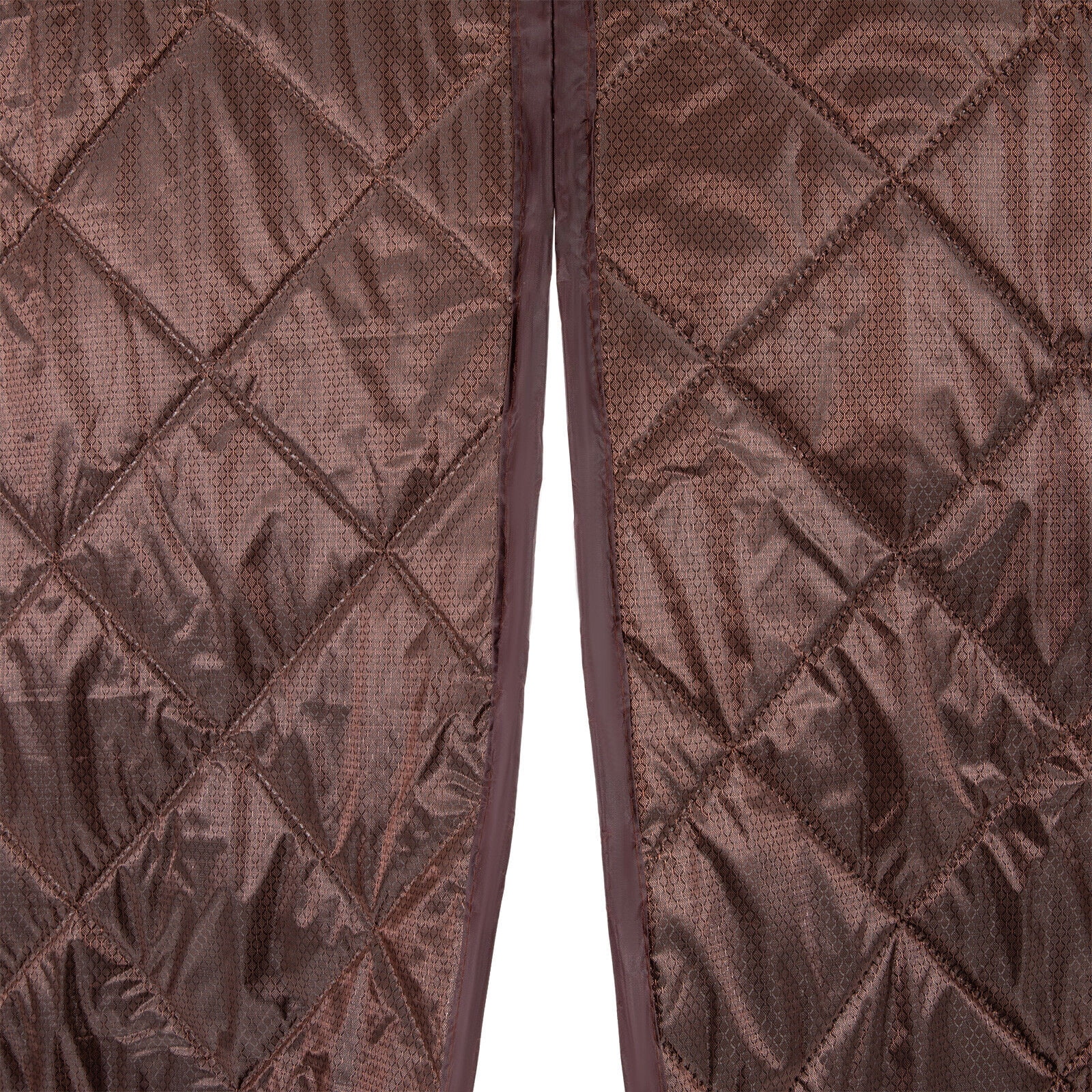 Magnetic Thermal Insulated Door Curtain Waterproof Doorway Curtain Cover Coffee 40*84in