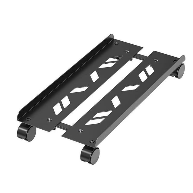 Soporte de torre para computadora de metal, movimiento de 360 grados, fácil de limpiar, soporte para computadora de escritorio para el hogar, retráctil de 1,2 mm de grosor.