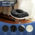 thumbnail image 3 of HOMCA Donut Pillow Hemorrhoid Seat Cushion for Office Chair, Premium Memory Foam Chair Cushion, Sciatica Pillow for Sitting Tailbone Pain Car Seat Cushions,Black (17.7 x 15 x 2.8 inches), 3 of 8