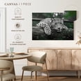 thumbnail image 5 of Elephant Stock Green Eyed Jaguar Wall Art - Horizontal Canvas Wall Art - Bedroom Wall Decor - Animal Canvas - Green And White Decor - 12" x 8", 5 of 5