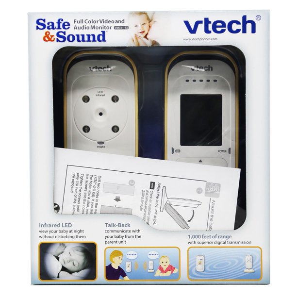 Vtech Vm311 13 Expandable Digital Video Baby Monitor With 1 Camera And Automatic Night Vision Yellow Walmart Com Walmart Com