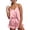 Pink#3038mm, variant on AHMOMEI Silk Pajamas for Women Satin Cami Pjs Set V Neck Camisole Shorts Set Adjustable Strap Sleepwear Green S
