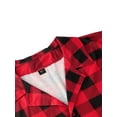 thumbnail image 5 of Family Pajamas Buffalo Plaid Matching Pet Pajamas Set Christmas Red Pajamas Button Matching Pajamas, 5 of 10