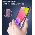 thumbnail image 5 of for Samsung Galaxy A03S Case, with Tempered Glass Screen Protector, Dust Proof Port Cover, Full Body Protection Rubber Cover Phone Case for Samsung Galaxy A03S/A02S, Pink/Purple, 5 of 16