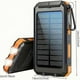 thumbnail image 4 of Solar Power Bank Charger, 20000mah Portable Solar Battery Charger with LED Torch, Compass, Outdoor Solar Phone Charger for Phone, Tablet, Camping, 4 of 5