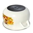 thumbnail image 5 of Enameled Aluminum Soup Pot 5.05-qt. (4.8 L) Mushrooms Enamel Pasta Set Deep Casserole Cooking Pot with Glass Lid Enamel Colander 9.25 x 9.25 x 5.9", 5 of 10