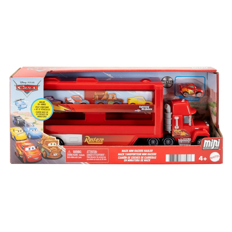 Disney Pixar Cars Mini Racers Hauler with Lightning McQueen