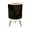 Color 2, variant on Small Trash Can with Lid Dark Black Rock Rugged Layers Natural Stone 1.8 Gallon Dog Proof Trash Can Round Garbage Can Waste Bin Wastebasket for Bathroom Bedroom Living Room