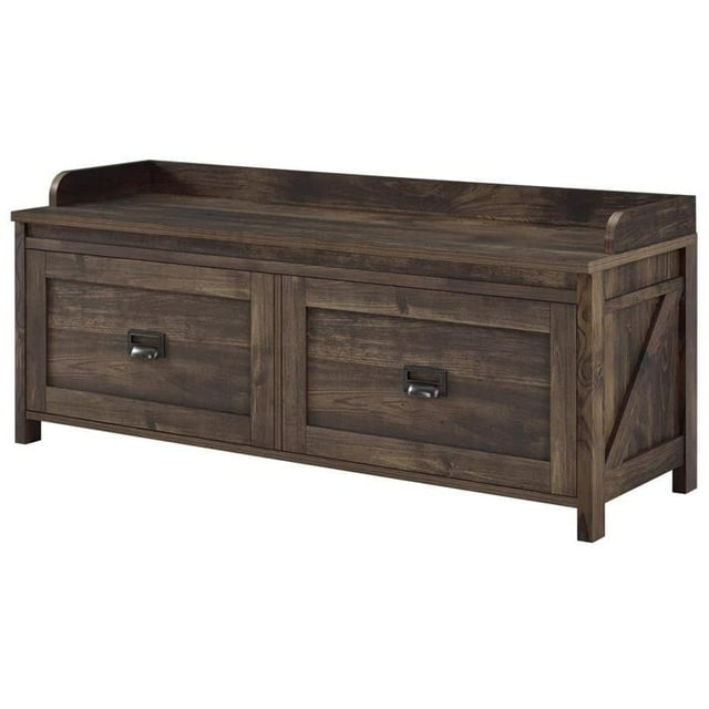 Ameriwood Home SystemBuild Storage Bench, Rustic