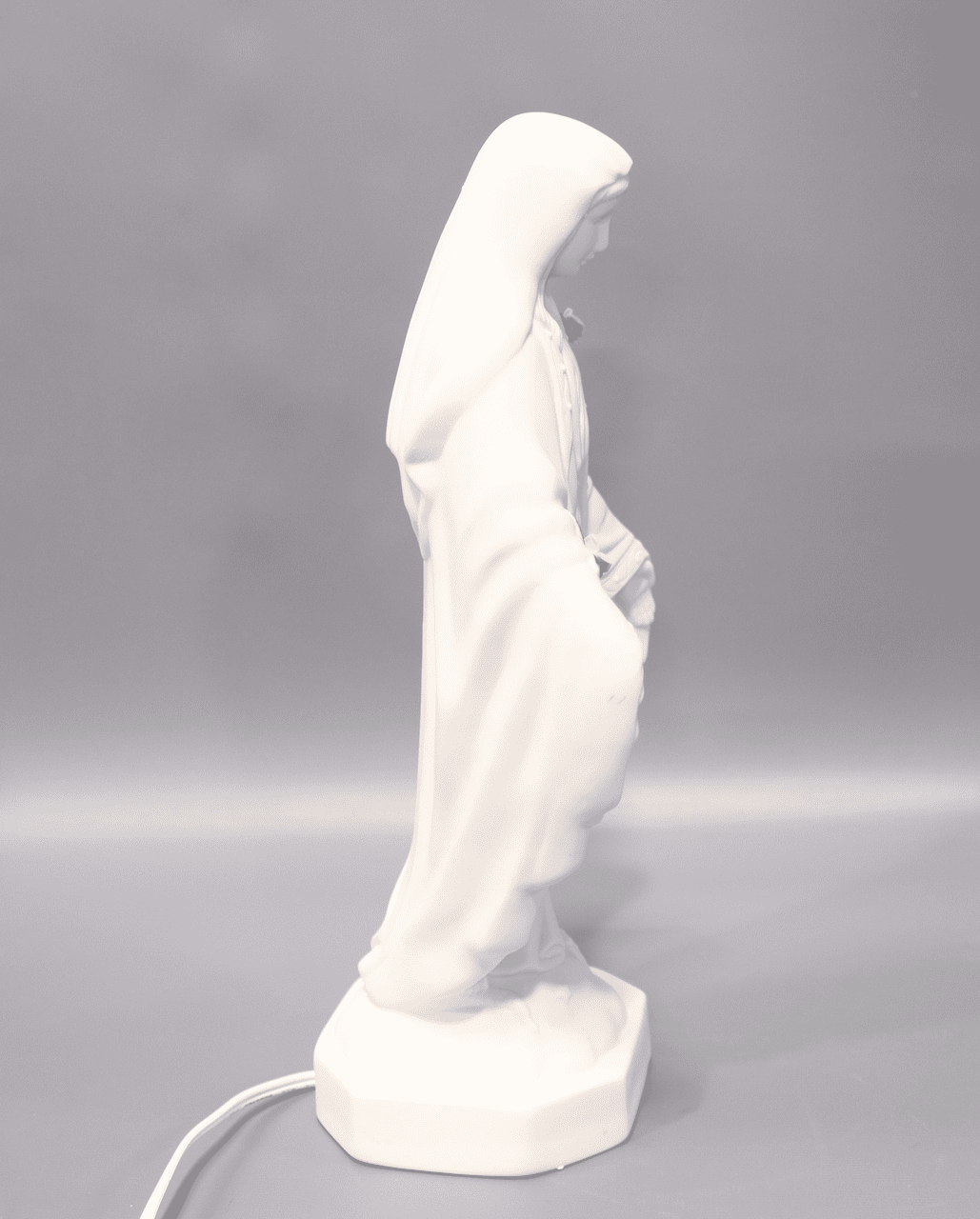 Roman 45434 - 12" Bisque Porcelain Electric Table Top Lady of Grace Night Light (45434)