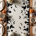 thumbnail image 5 of Smile Castle Tree Witch Black Halloween Table Runner 13 x 72 Inch, 5 of 8
