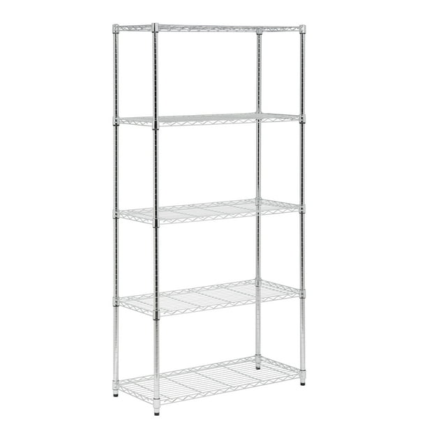 HoneyCanDo 5Tier HeavyDuty Adjustable Shelving Unit With 350lb