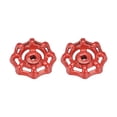 thumbnail image 5 of Uxcell Square Broach 5x5mm Wheel 45mm Uxcell Faucet Round Wheel Handle Red 2 Pack, 5 of 5