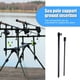 thumbnail image 4 of Carp Fishing Bank Stick Aluminio ajustable Bandstick Pesca (30-50cm) Likrtyny Deportes al aire libre Salida diaria Juego de fiesta, 4 of 9