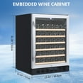 thumbnail image 7 of Luku Wine Cooler Refrigerator - 46 Bottle Capacity, Stable Temperature Control, Digital Control Panel, Stainless Steel & Tempered Glass, Safety Lock, 7 of 7