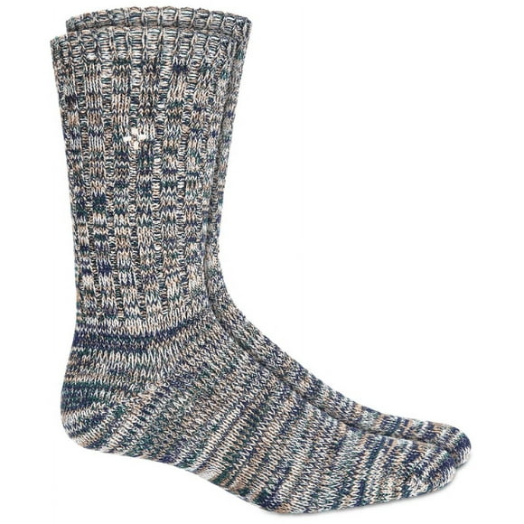 Sun + Stone Men’s Marled Socks, Brownish Green