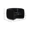 thumbnail image 3 of Meridian Furniture Julian Black Velvet Chair, 3 of 7